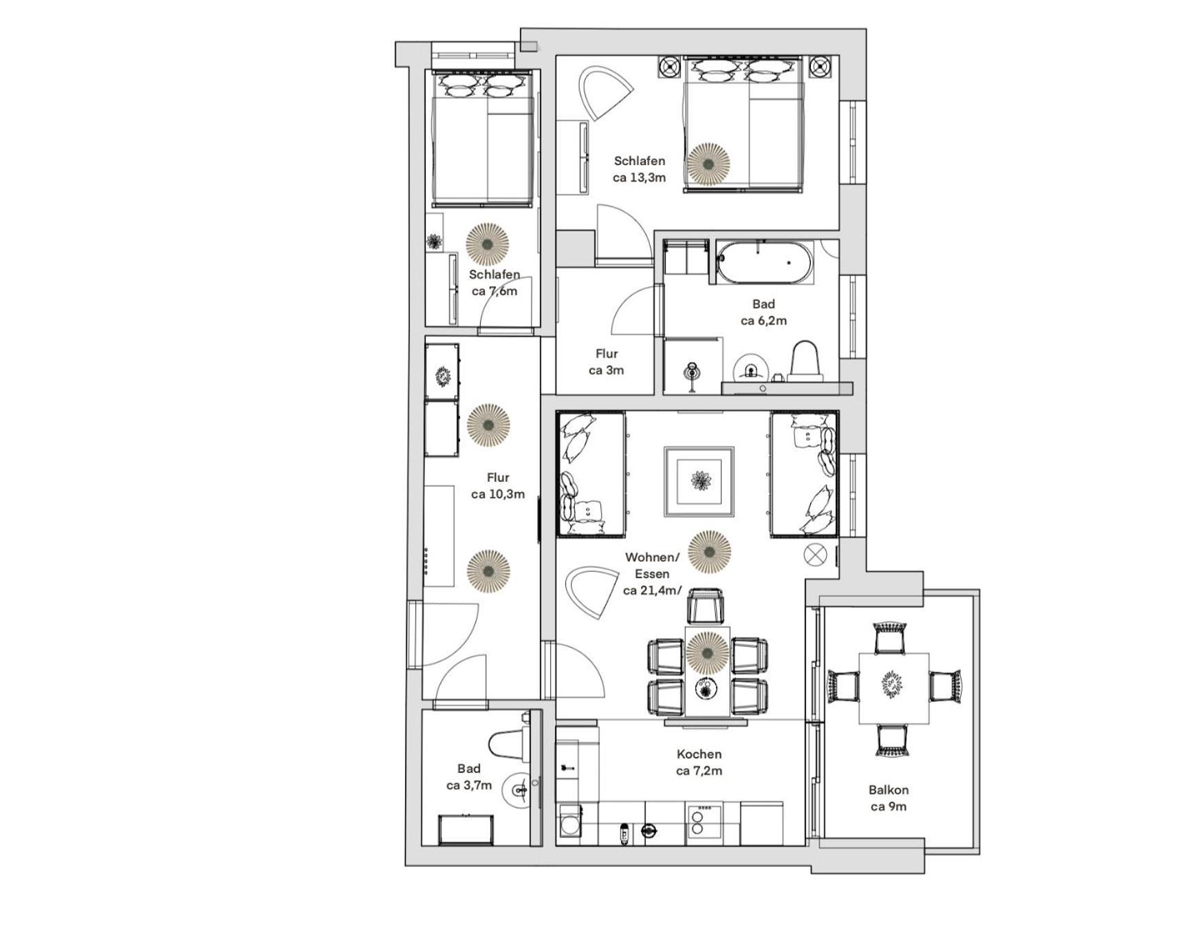 Pineapple Apartments Dresden Zwinger V - 78 Qm - 1X Free Parking المظهر الخارجي الصورة